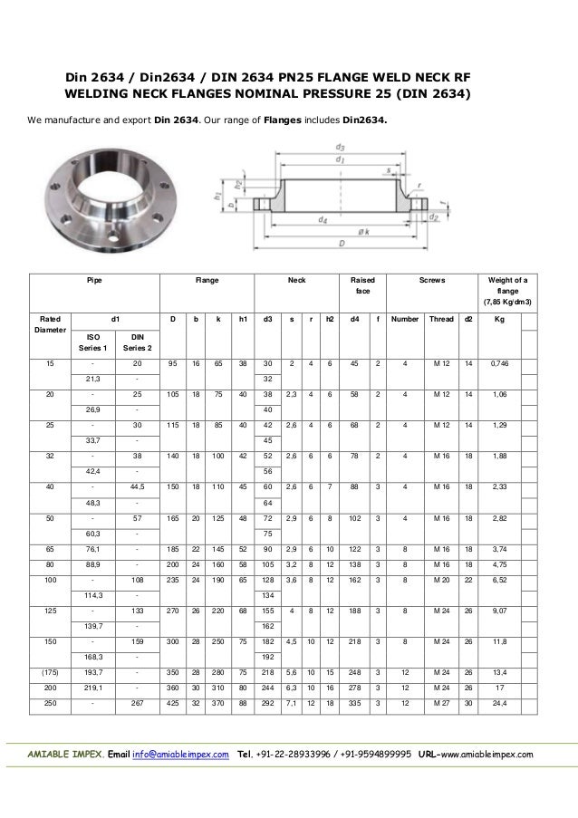 din 2576 flange dimensions
